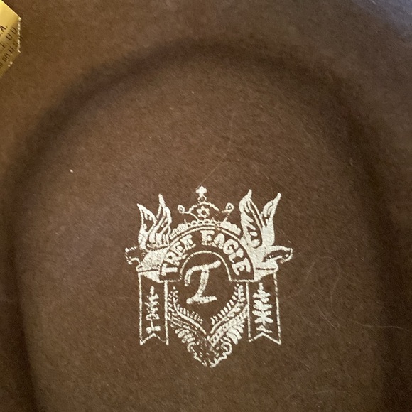 Vintage Tree Eagle Santa Fe Olive Green Wool Cowboy Hat Brown Leather Band & Tie main image 10
